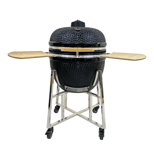 XXLarge 25 inch Largest Stainless Steel Best Ceramic Kamado Egg BBQ Grill manufactory suppliers (4)