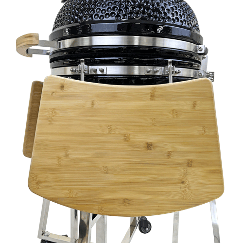 stainless steel Large size 21 inch ceramic Kamado BBQ Grill factory supplier, egg kamado grill manufacturer (8)